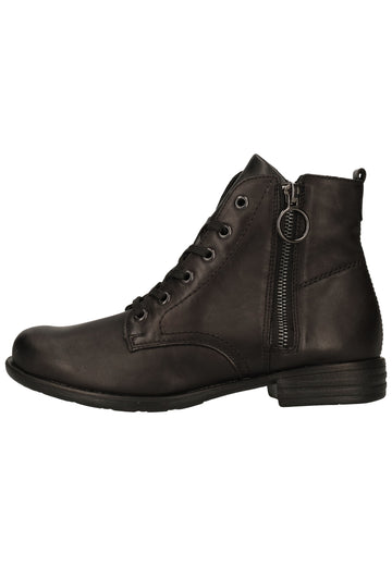 Remonte Stiefelette Glattleder Schwarz - surf4shoes