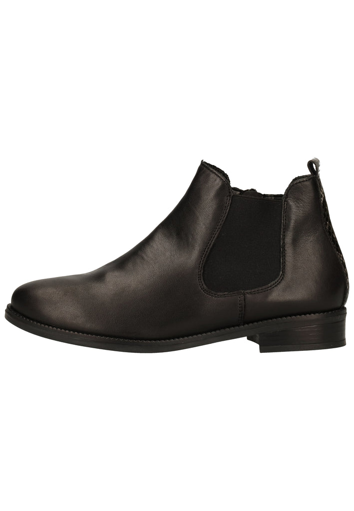 Remonte Stiefelette Glattleder Schwarz - surf4shoes