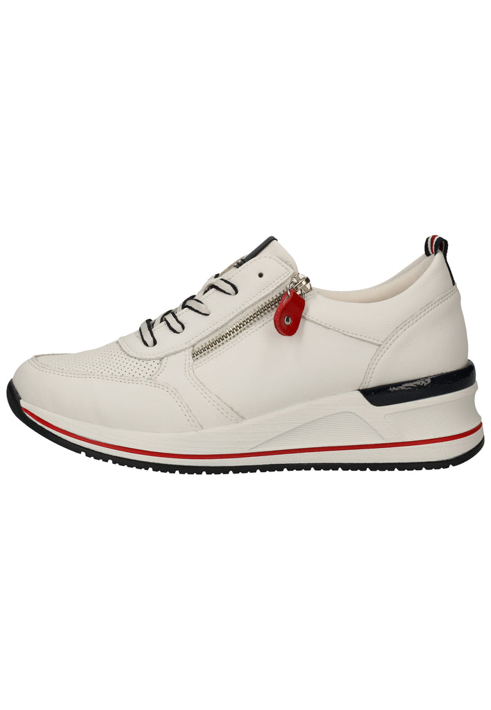 Remonte Sneaker Glattleder Weiß/Blau - surf4shoes