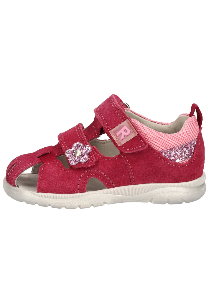 Richter Sandalen Veloursleder/Textil Rot/Pink - surf4shoes