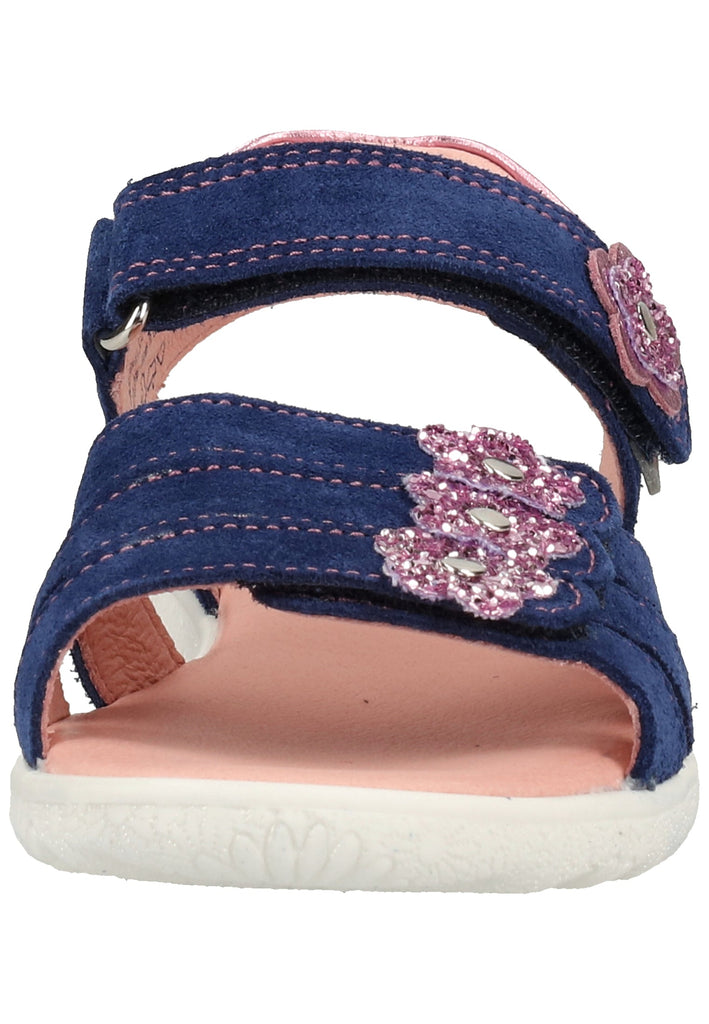 Richter Sandalen Veloursleder Blau/Pink - surf4shoes