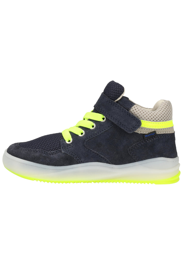 Richter Sneaker Leder/Textil Blau/Gelb - surf4shoes