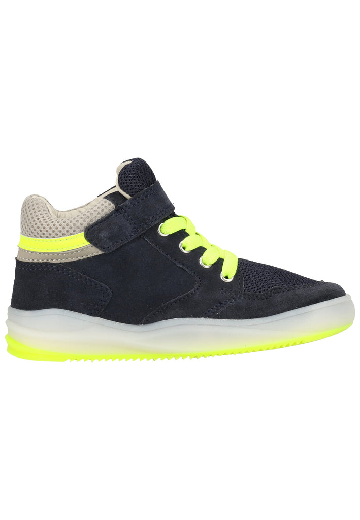 Richter Sneaker Leder/Textil Blau/Gelb - surf4shoes
