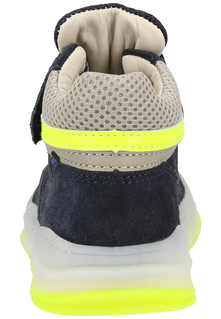Richter Sneaker Leder/Textil Blau/Gelb - surf4shoes