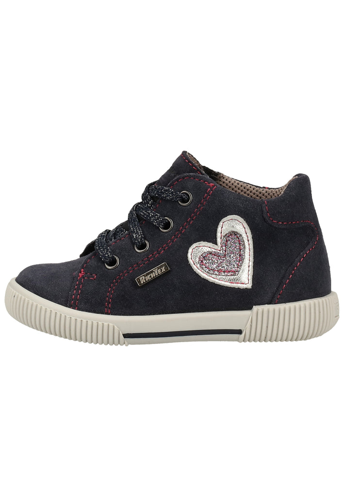 Richter Sneaker Leder Blau/Silber - surf4shoes