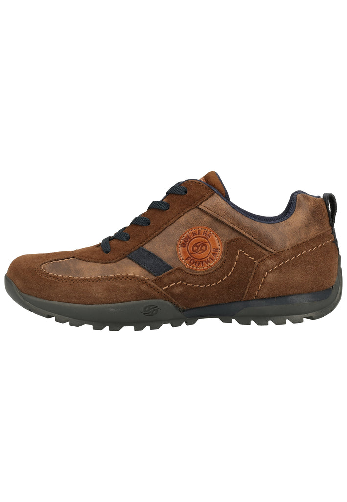 Dockers Sneaker Leder/Textil Braun/Blau - surf4shoes
