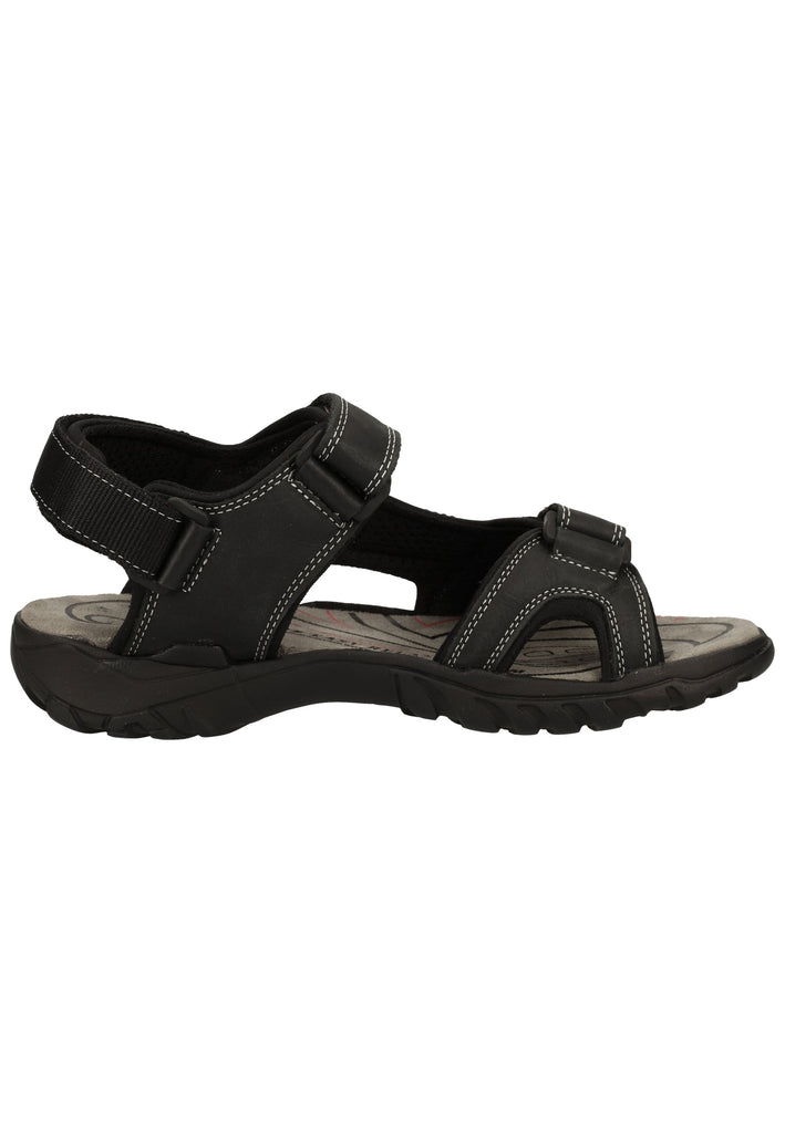 Dockers Sandalen Leder/Textil Schwarz - surf4shoes