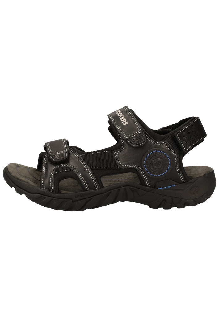 Dockers Sandalen Leder/Textil Grau/Blau - surf4shoes