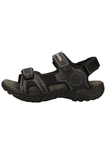 Dockers Sandalen Leder/Textil Grau/Blau - surf4shoes