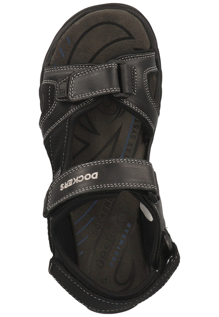 Dockers Sandalen Leder/Textil Grau/Blau - surf4shoes