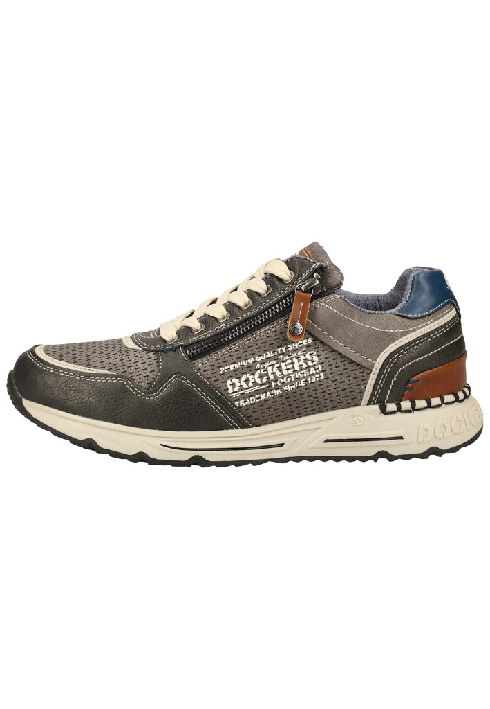 Dockers Sneaker Lederimitat Dunkelgrau - surf4shoes