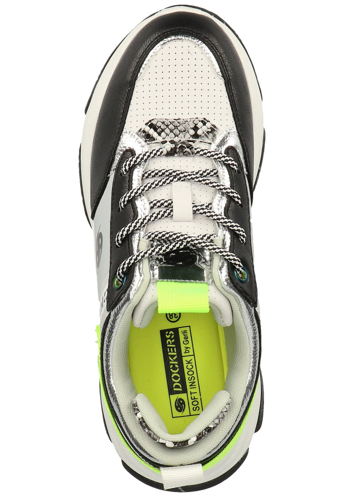 Dockers Sneaker Lederimitat Schwarz/Hellgrau - surf4shoes