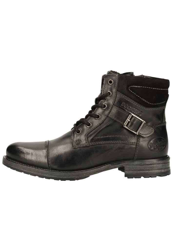 Dockers Stiefelette Leder Schwarz - surf4shoes