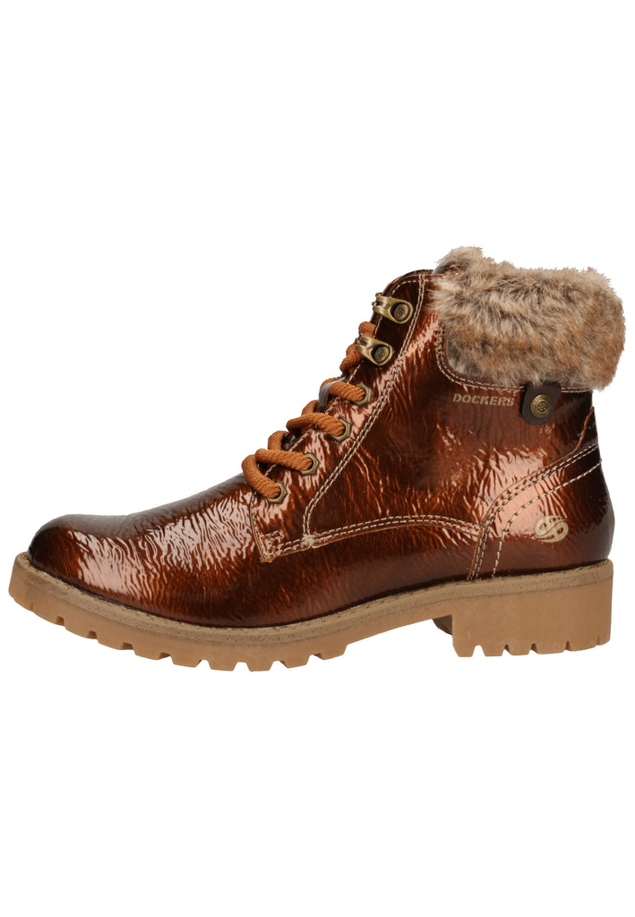 Dockers Stiefelette Lederimitat Cognac - surf4shoes