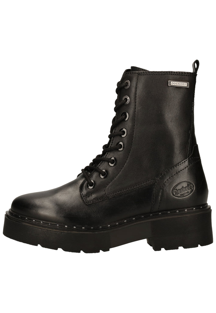 Dockers Stiefelette Leder Schwarz - surf4shoes