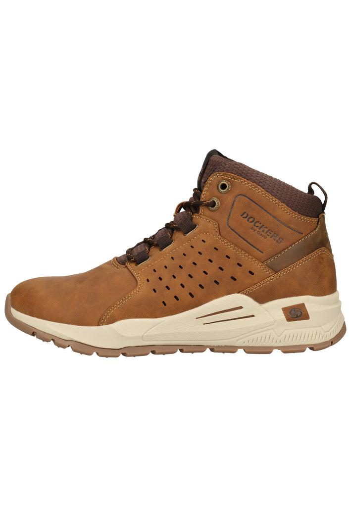 Dockers Stiefelette Lederimitat Cognac - surf4shoes