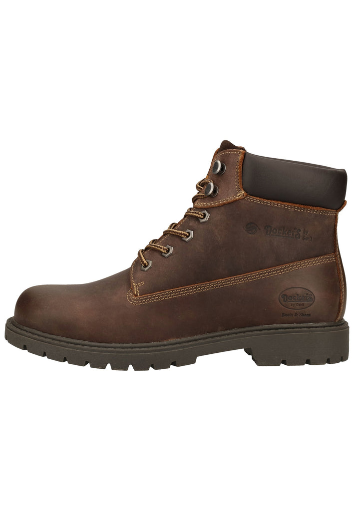 Dockers Stiefelette Leder Dunkelbraun - surf4shoes