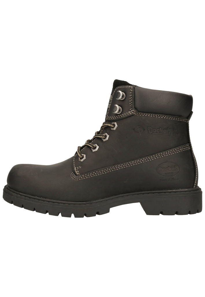 Dockers Stiefelette Leder Schwarz - surf4shoes