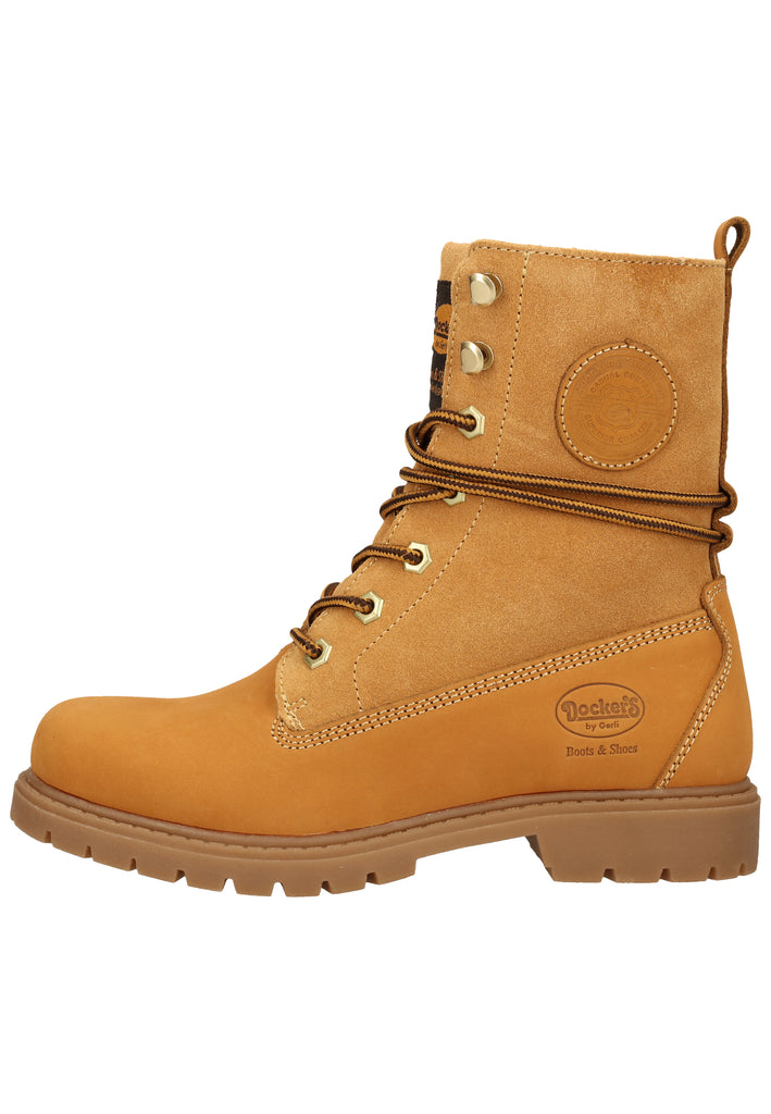 Dockers Stiefelette Leder Golden Tan Warmfutter - surf4shoes
