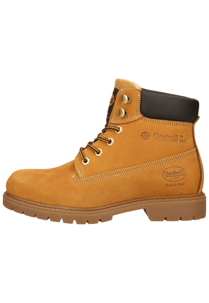 Dockers Stiefelette Leder Golden Tan Warmfutter - surf4shoes