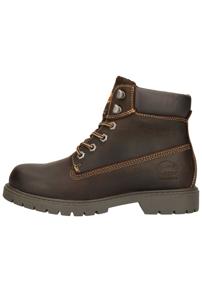 Dockers Stiefelette Leder Schoko Warmfutter - surf4shoes