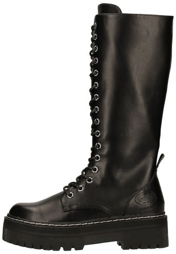 Dockers Stiefel Lederimitat Schwarz - surf4shoes