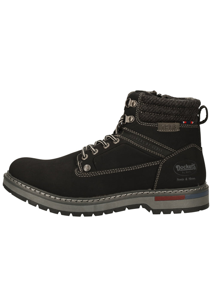 Dockers Stiefelette Lederimitat Schwarz - surf4shoes