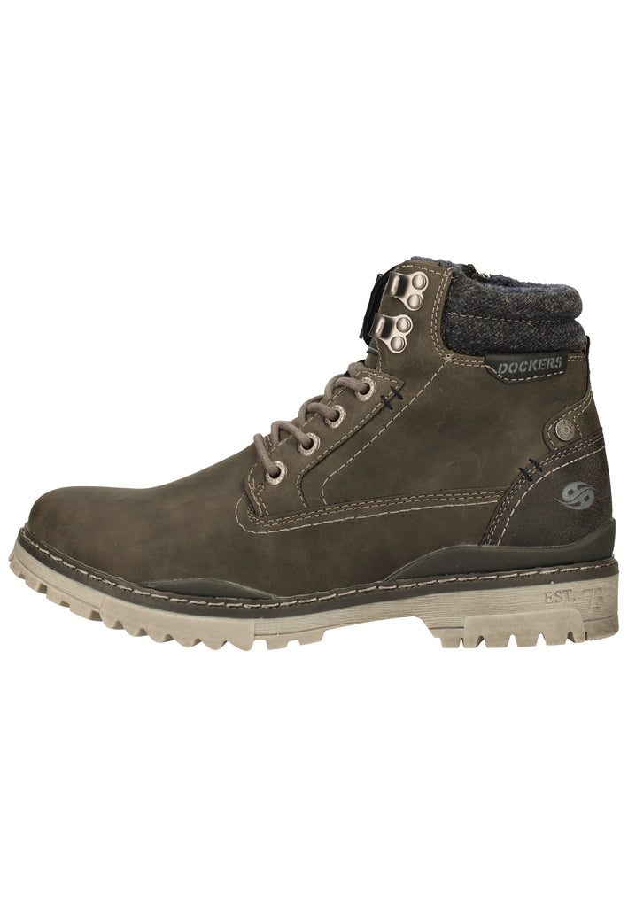 Dockers Sneaker Lederimitat Dunkelgrau - surf4shoes