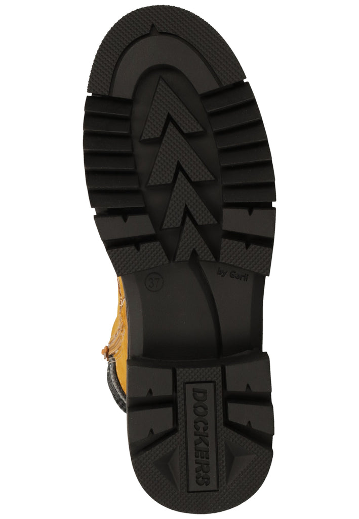 Dockers Stiefelette Lederimitat/Textil Gelb - surf4shoes