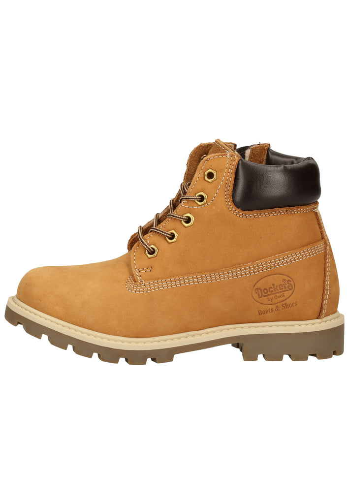 Dockers Stiefelette Leder Braun Warmfutter - surf4shoes