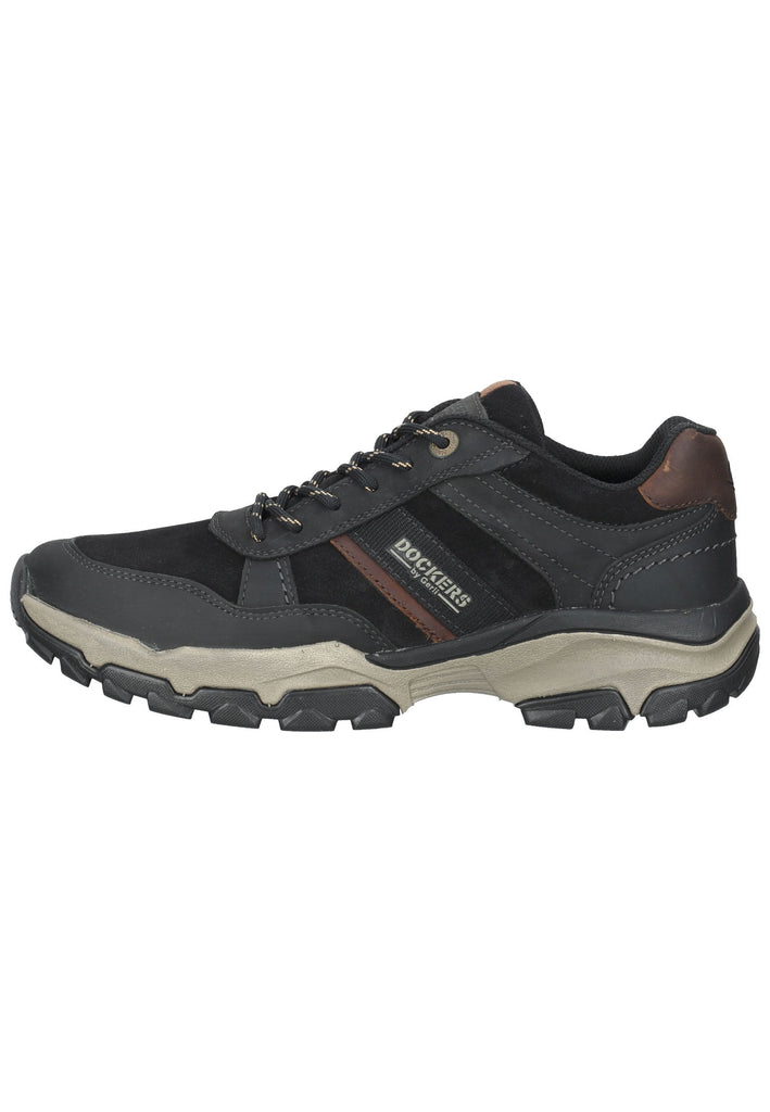 Dockers Wanderschuhe Leder Schwarz/Braun - surf4shoes