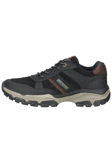 Dockers Wanderschuhe Leder Schwarz/Braun - surf4shoes