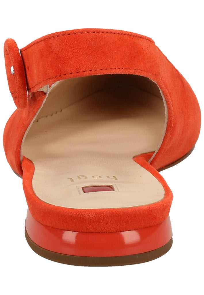 Högl Ballerinas Veloursleder Orange - surf4shoes