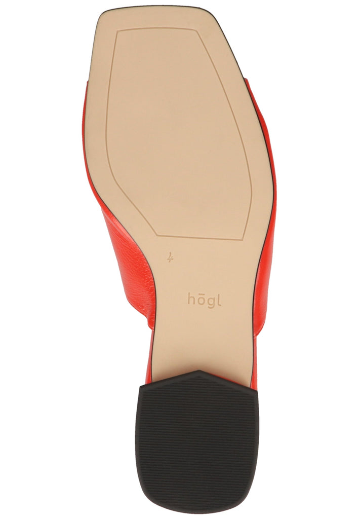 Högl Pantoletten Leder Orange - surf4shoes