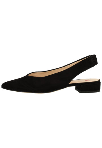 Högl Ballerinas Veloursleder Schwarz - surf4shoes