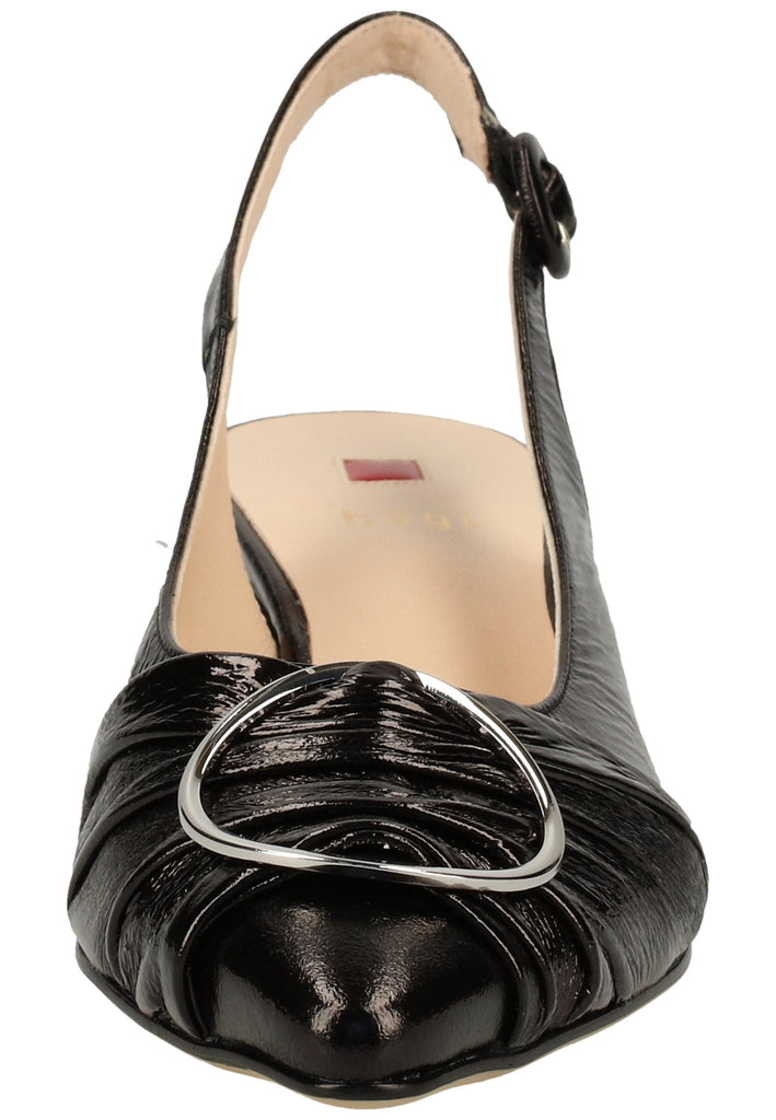 Högl Pumps Leder Schwarz Lack - surf4shoes