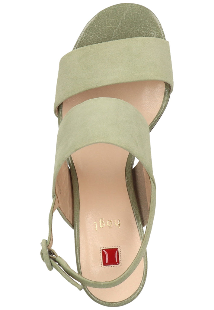 Högl Sandalen Veloursleder Hellgrün - surf4shoes