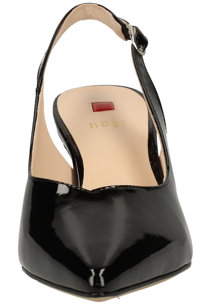 Högl Pumps Leder Schwarz Lack - surf4shoes