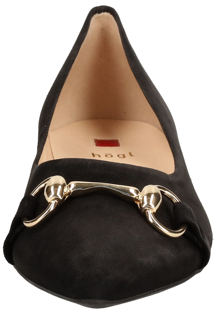 Högl Ballerinas Leder Schwarz - surf4shoes