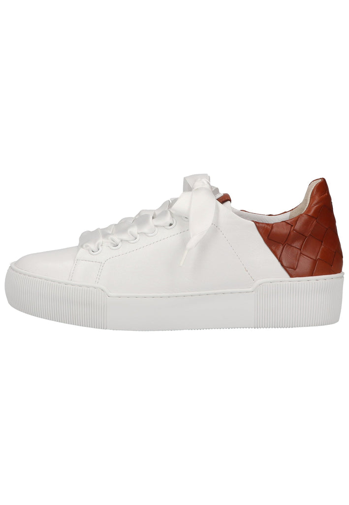 Högl Sneaker Leder Weiß/Braun - surf4shoes