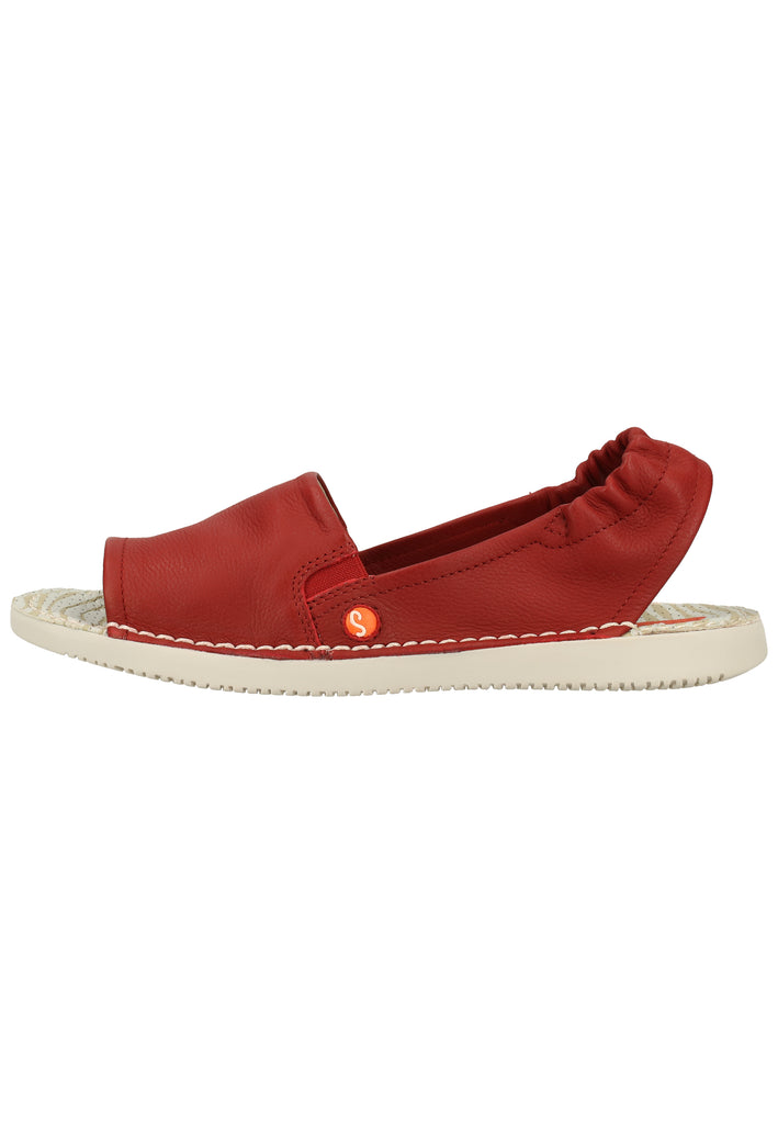 softinos Sandalen Leder/Textil Red - surf4shoes