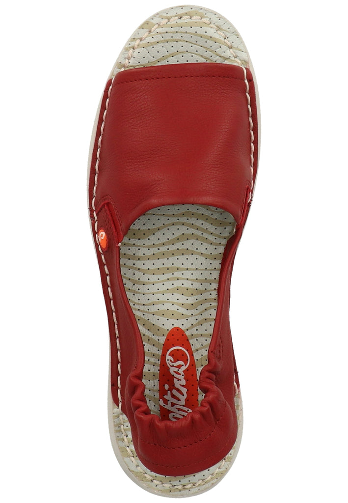 softinos Sandalen Leder/Textil Red - surf4shoes