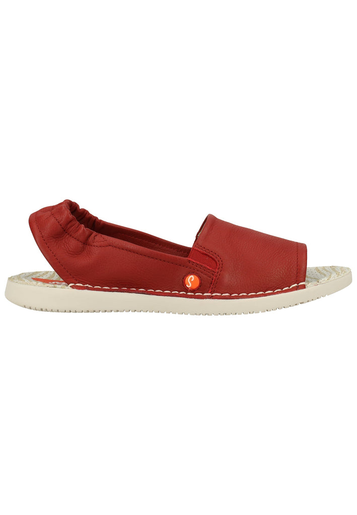 softinos Sandalen Leder/Textil Red - surf4shoes