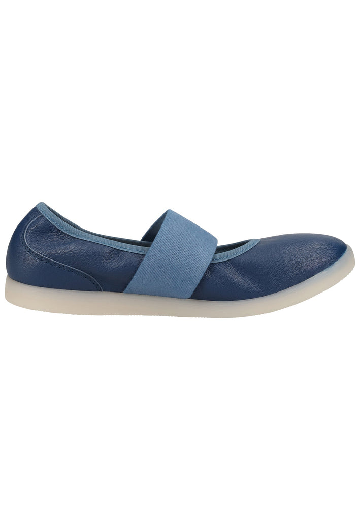 softinos Ballerinas Lederimitat Navy - surf4shoes