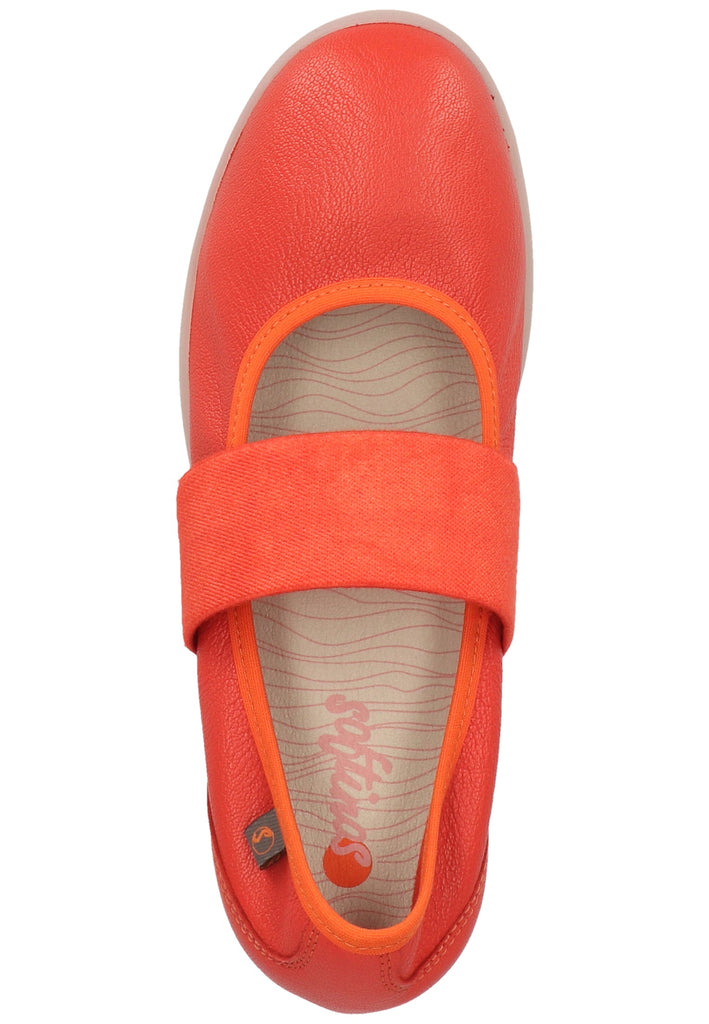 softinos Ballerinas Lederimitat Rot - surf4shoes