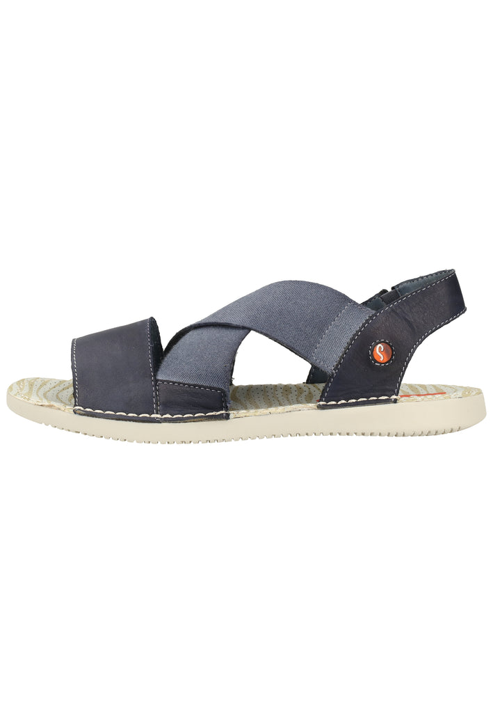 softinos Sandalen Leder/Textil Navy - surf4shoes