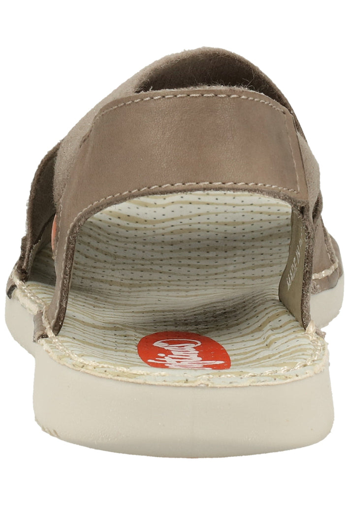 softinos Sandalen Leder/Textil Taupe - surf4shoes