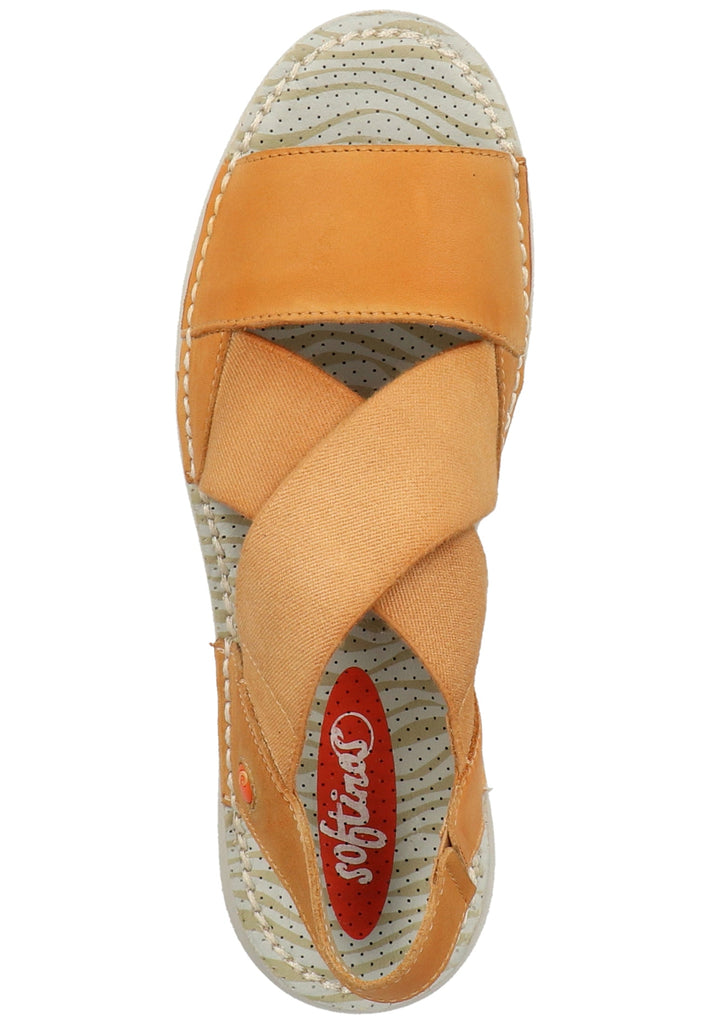 softinos Sandalen Leder/Textil Orange - surf4shoes