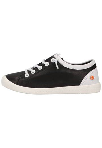 softinos Sneaker Leder Schwarz/Weiß - surf4shoes