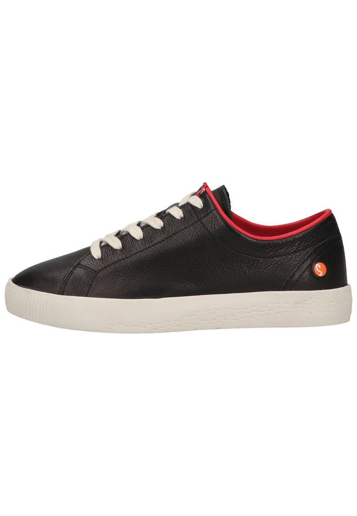 softinos Sneaker Leder Schwarz/Rot - surf4shoes